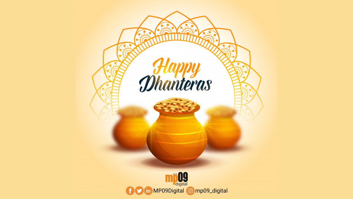 MP09Digital's tweet photo. Happy Dhanteras!!

#mp09digital #Dhanteras2020 #Dhanteraspuja https://t.co/nVoBpBUbEq