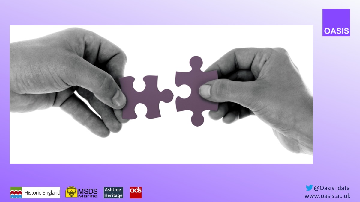 9/14, OASIS improves connections and relationships with other parts of the sector. It assists with future planning of archive depositions and can help improve access to physical archaeological archives. #SMACon2020  #archaeologicalarchives