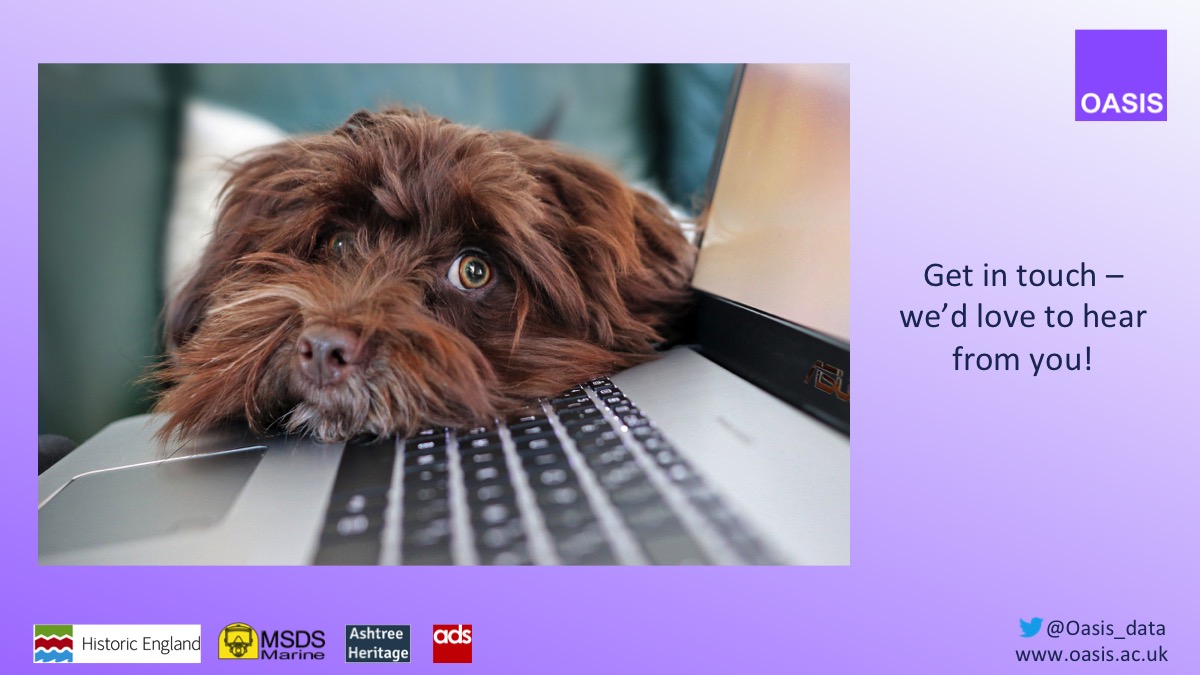 10/14, If you work for a Museum & Archive and would like to know more about how to sign up to OASIS, email herald@ads.ac.uk - the team will be happy to help. They are keen to work with museums to ensure the system meets requirements. So get in touch! #SMACon2020  @ADS_UPDATE