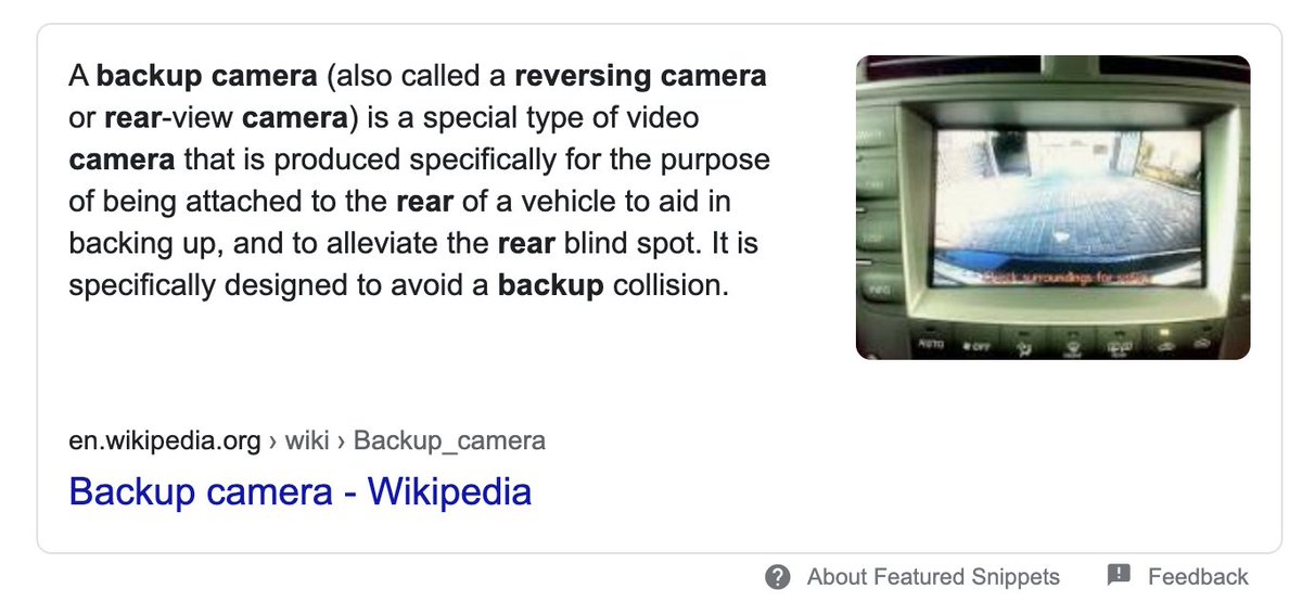 Equipped with parking cameras. Not just any camera, a 360° surround view monitoring system.