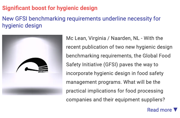 EHEDG_Global's tweet photo. Rick Heiman, Board Member of 3-A Sanitary Standards Inc. (3-A SSI) and EHEDG Vice-President Patrick Wouters: "The new GFSI hygienic design benchmarking requirements are bound to change how hygienic design is integrated in food safety management systems“
 
https://t.co/rPWLVOgHWn https://t.co/XxSe6ldtzT