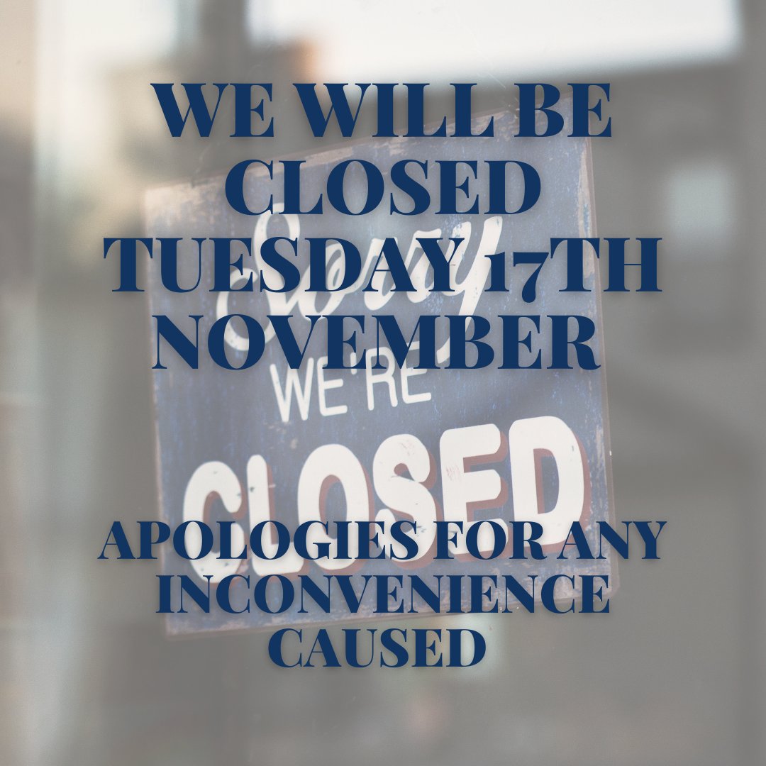 HubbardsButcher's tweet photo. Our shop will be closed Tuesday next week, the 17th November. This is for some essential maintenance, apologies for any inconvenience caused.
.
.
.
.
.
#butchers #onlinebutchers #burystedmunds #lovelocal #suffolk #local #norfolk https://t.co/ilVwx9bn2D