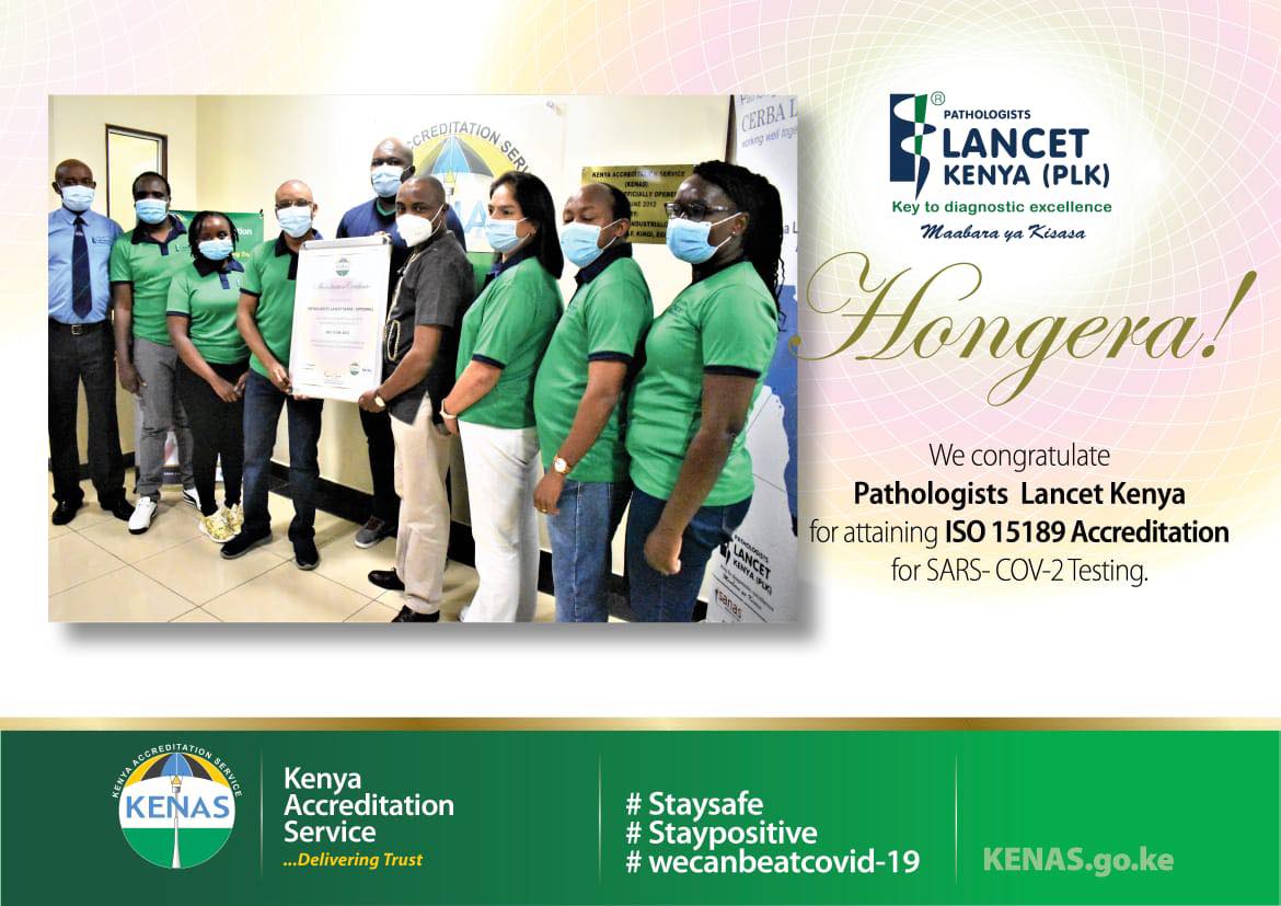 CerbaLancet_KE's tweet photo. Our SARS-COV-2 PCR test received specific ISO15189 accreditation from KENAS becoming the first lab in the country & the region to be granted ISO15189 certification specific to COVID-19 PCR testing.
#KnowYourLab https://t.co/LEhwI6tsmA