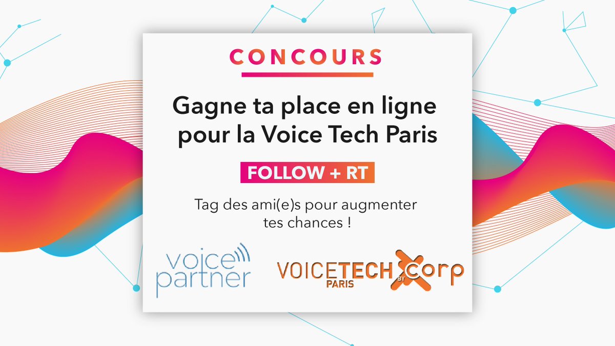 smspartner's tweet photo. TIRAGE AU SORT le 20/11 🔥
Gagnez votre place pour le salon @VoiceTechParis d’une valeur de 199€. Découvrez les dernières #technologies de la #voix le 23 et 24 novembre ! 🗣️📱
➡️ Follow @smspartner
➡️ #RT ce tweet
Augmente tes chances en taguant tes ami(e)s
#voicetech https://t.co/w3rz4eGE2A