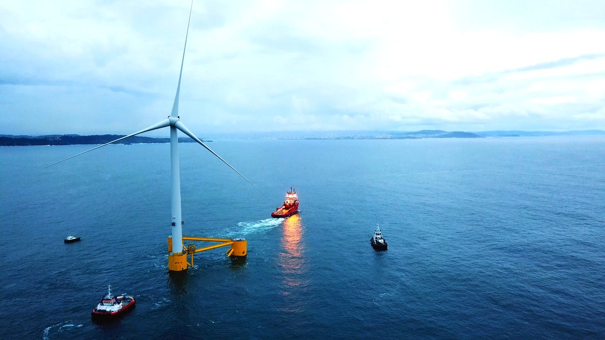 Global_Wind_S's tweet photo. We are extremely proud that @MHIVestas have chosen GWS as one of their partners for the world's largest #offshore floating #windfarm, Kincardaine in the UK. 

Follow the link to read more.   
https://t.co/Df8nzYK6Qt

Photo credit: MHI Vestas - #WindfloatAtlantic. https://t.co/g78fQ9sS26