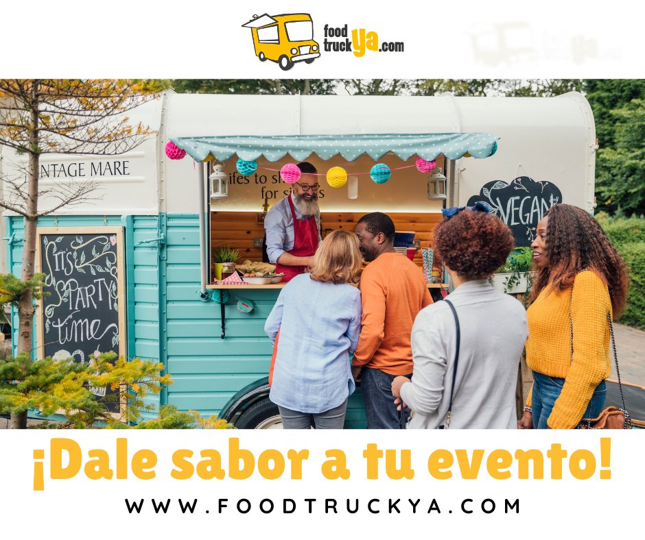 Foodtruckya's tweet photo. Si buscas algo diferente, fresco, divertido y con mucho sabor... ¡#foodtrucks! 👍🏻

✅  Elige el #foodtruck que más te guste
✅ Rellena el formulario
✅ ¡Y recibe propuestas!

👉🏻 https://t.co/SNzfjMDCg0

#eventos #foodtruck #catering https://t.co/AVhJOIO4jb
