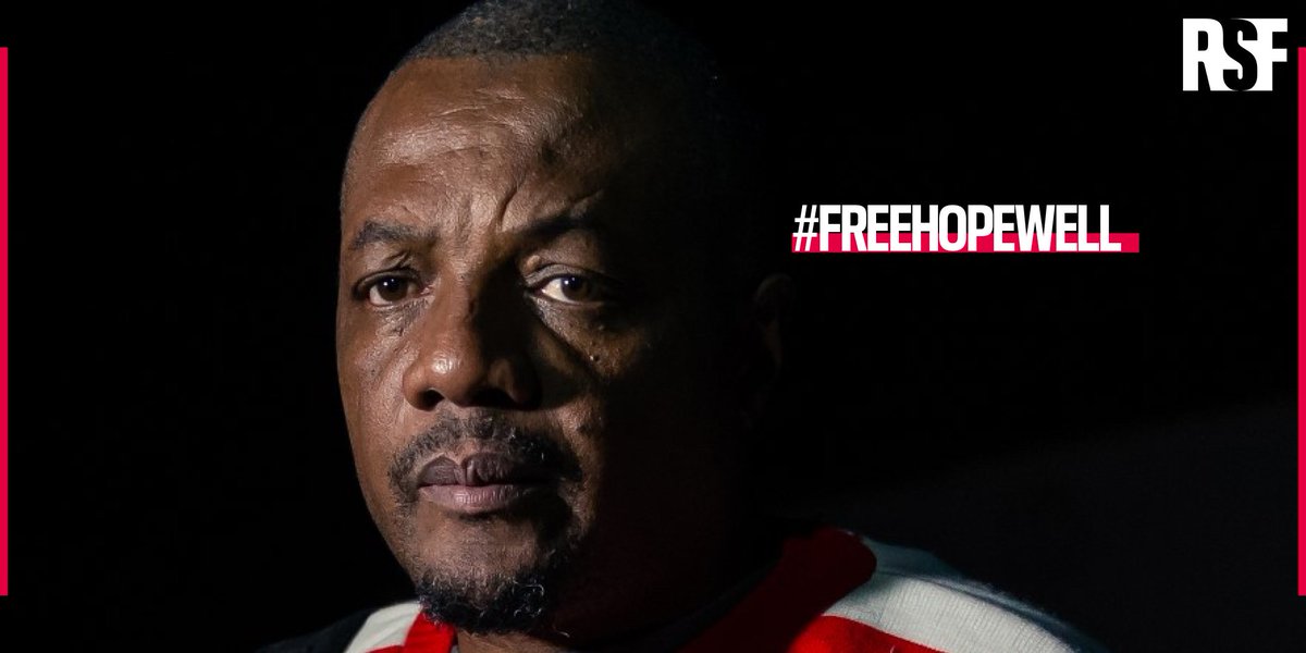 #Zimbabwe : journalist Hopewell Chin'ono <a href="/daddyhope/">Hopewell Chin’ono</a> will continue to be held at #Harare's high security prison after being denied bail this morning.RSF condemns this decision in the strongest terms and calls for his immediate release. #FreeHopewell