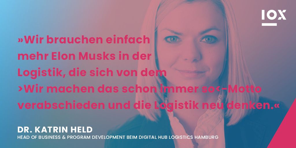 #Logistik neu denken - das fordert Dr. Katrin Held vom <a href="/HubLogHH/">HubLogHH</a> 💪 Wie das gelingt, erzählte sie uns im #Interview, das ihr hier nochmal lesen könnt: ioxlab.de/de/iot-tech-bl… #Digitalisierung #logistics #tech #IoT