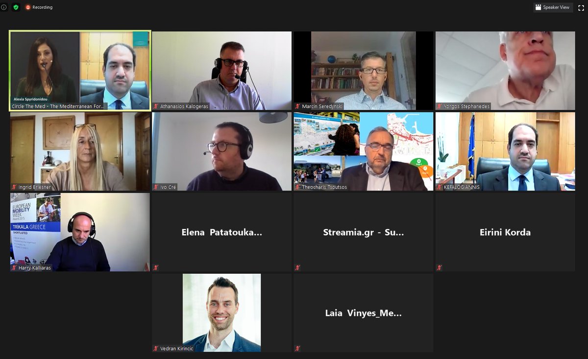 Circle the Med debate on "The transition of the Mediterranean cities towards sustainable and smart mobility" takes place on November 12, 2020 with the participation of Esmartcity partner Industrial Systems Institute providing the vision of the project for Smart Cities