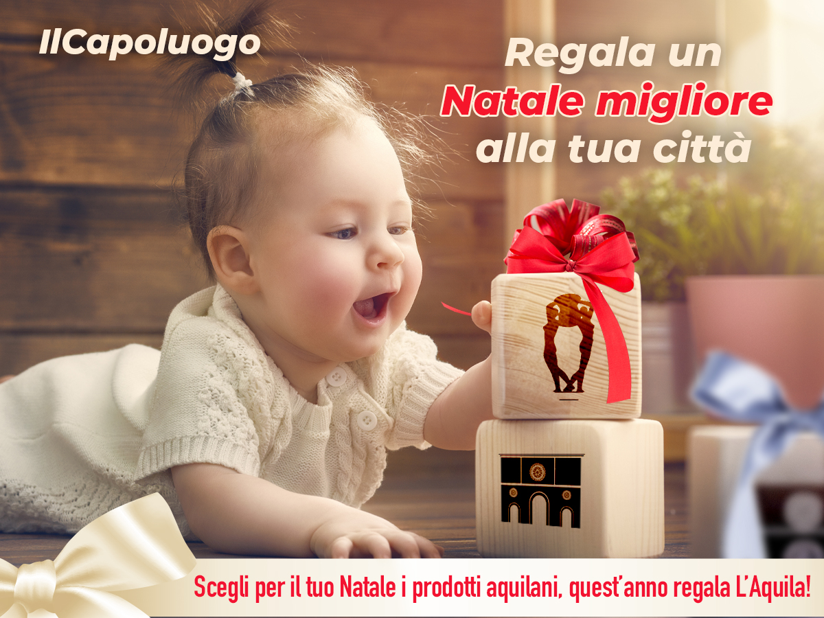 Regala un Natale migliore alla tua città! Scegli i prodotti aquilani per rendere il nostro territorio ancora più forte. Quest’anno regala L’Aquila! 🎁 💪 😍