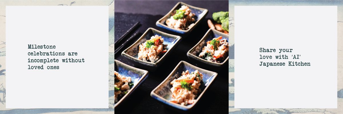 AiJapaneseKitch's tweet photo. Ceremonies. Birthdays. Festivities. What's the forthcoming celebration that you wish you could enjoy with your friends &amp; family? Make your loved ones feel special with customized solutions from Ai Japanese Kitchen. 

Call: +91 98203 3979.
#Diwali2020
#ThursdayThoughts https://t.co/InYan4cITU