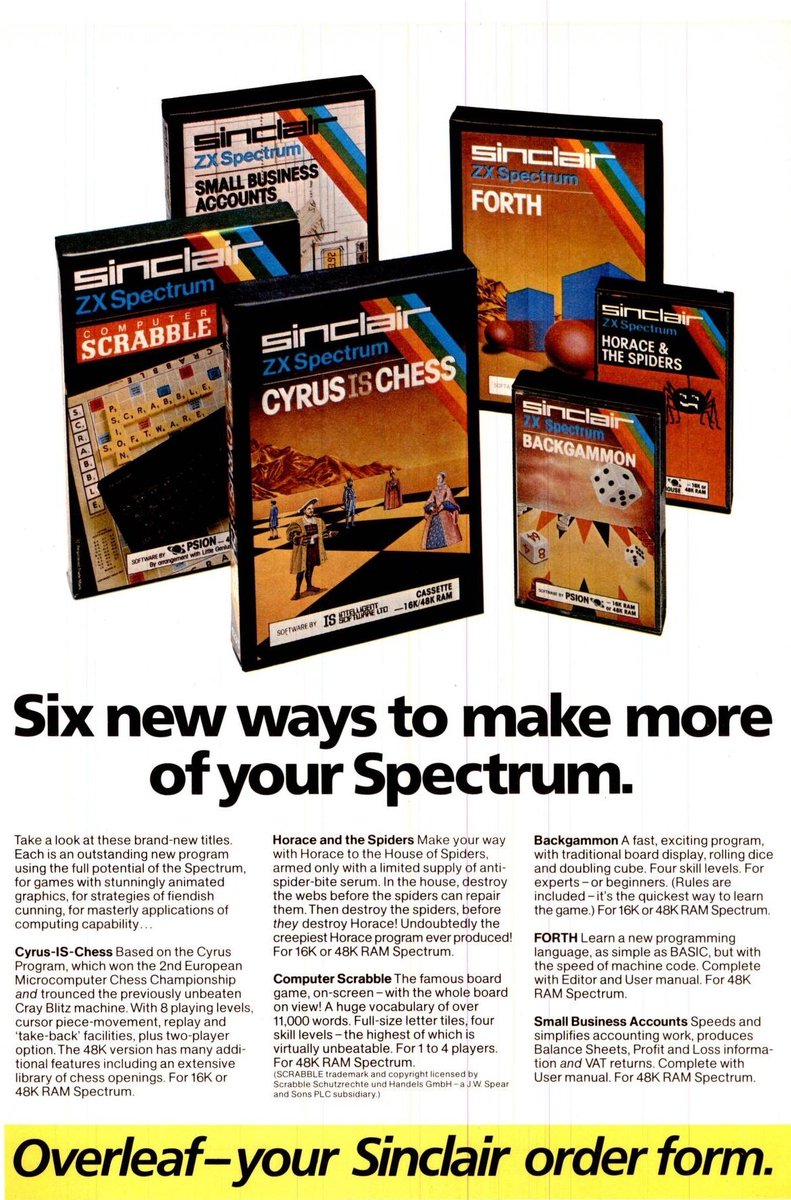 Retro70sChild's tweet photo. Sinclair ZX Spectrum price drop August 83.
48k down to £129.95 (£330 in today's money)

#Zxspectrum #zx81 #8bit #z80processor #vintagecomputers #retrocomputer #retroComputers #retrogamer
 #80s #personalcomputerworld #retro70schild
https://t.co/HLhLz8yug1 https://t.co/lE3PbJJO9v