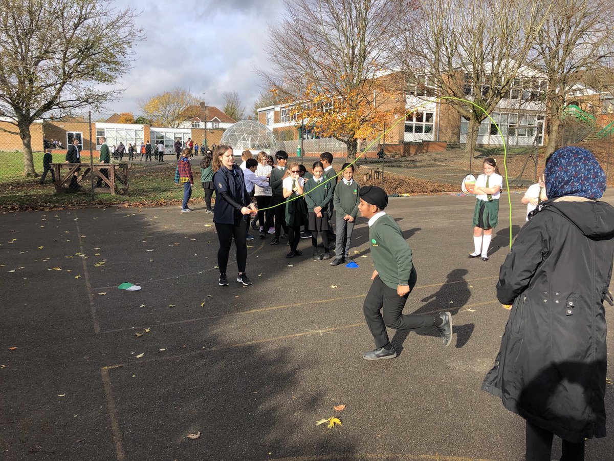 MarlowEdTrust's tweet photo. Skipping workshops continue.  Year 6 discover it isn’t as easy as they thought! https://t.co/QIwYgBG9y3