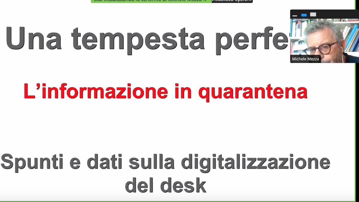 È in corso in questo momento a <a href="/festivalglocal/">Festival Glocal</a> la presentazione della ricerca sul campo dei processi di informatizzazione giornalistica patrocinata da <a href="/ODG_CNOG/">Ordine Nazionale dei Giornalisti</a>  con <a href="/CarloVerna58/">Carlo Verna</a> <a href="/michelemezza/">michele mezza</a> varesenews.it/2020/11/giorna…