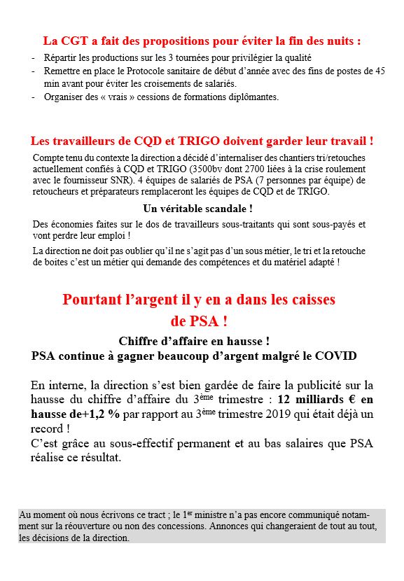 tract du jour ! #psagroup #cgtpsavalenciennes #cgt #CGT