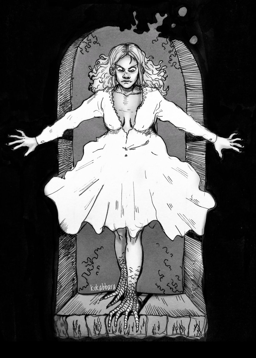 kukabbara's tweet photo. #INKTOBER #day9 https://t.co/hErFnNULyt