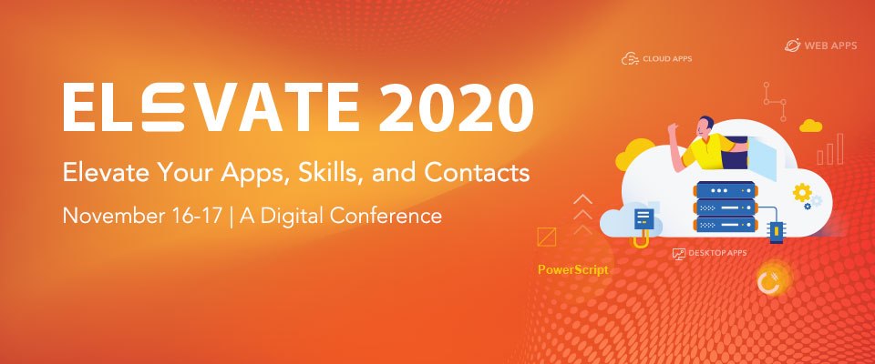 PowerBuilderTV's tweet photo. #Appeon has released the Session Catalog for #Elevate2020 - Annual Developer Conference to be held online. Which sessions do you plan to attend to upgrade your #PowerBuilder applications?
Click here to know more 👉 https://t.co/ms0LBLsFpf
#technologyupdates #onlineconference https://t.co/O438Ubh4Uq