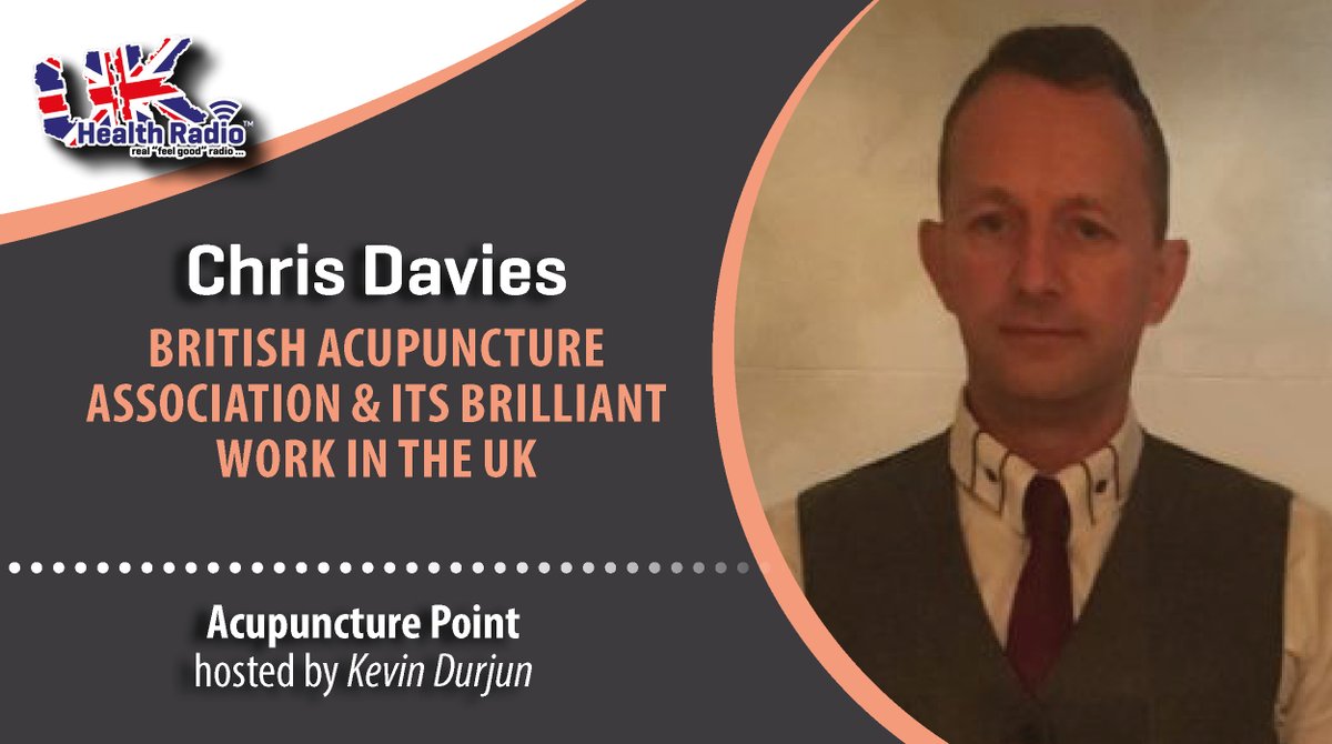 ukhealthradio's tweet photo. Acupuncture Point with @KDurjun on @ukhealthradio - In today's #Acupuncture Point we meet Chris Davies of the #BritishAcupunctureAssociation @BritAcuFed and discover all about its brilliant work in the UK. 👉 📻 🎧https://t.co/pRJKwtexuD https://t.co/SyL5NQ74Jq