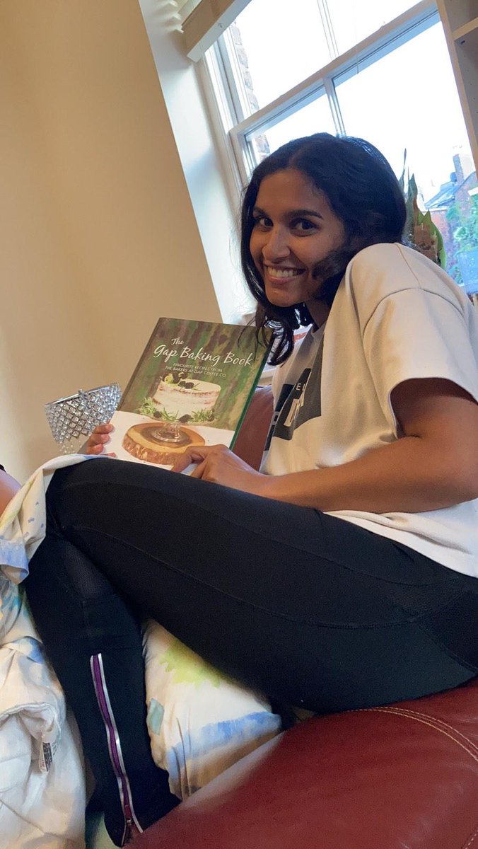 gapcoffeeco's tweet photo. This is Steph who just qualified this year as a doctor and her first job is working on the covid wards in a hospital in Liverpool. In her spare time she has vowed to make every recipe in the 'gap baking book' within a year!! #gapcoffeechallenge #gapcoffeeco #gapbakingbook https://t.co/xMTVBUCv4F