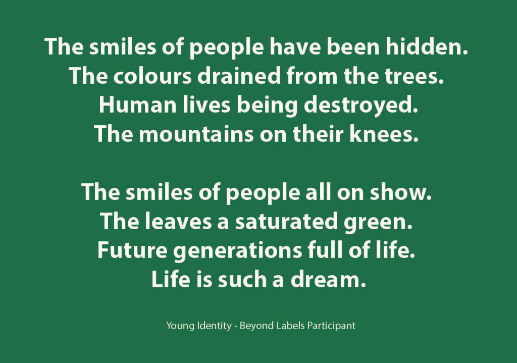 HollinsCTC's tweet photo. Another amazing piece of poetry .... cant wait to see what they come up with for their beyond labels anthology. 
A @YoungIDmcr project in partnership with @thehollinslancs https://t.co/tIwqM9p3Rx