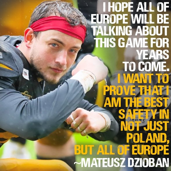 AFIReview's tweet photo. @lowlanders_pl Defensive Back Mateus Dzion is ready for the @ligafaPL. championship in Poland 🇵🇱.
https://t.co/TLbgntf1ru
#AFI #AFItv #americanfootball #Poland #Championships #rivalry https://t.co/xIx1h3mLs0