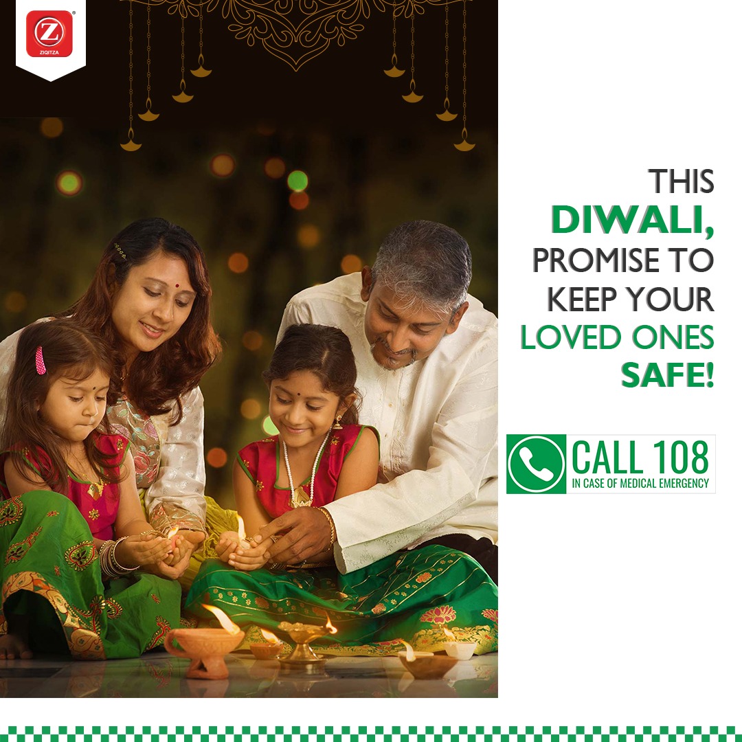 Ziqitza's tweet photo. Number of emergency calls increases during Diwali.This festive season, pledge to keep your loved ones secure.The availablity of timely & reliable medical care can save a life.
#call108 #ziqitza #FreeAmbulance #Diwali2020 #HappyDhanteras https://t.co/Ncz5jP75In