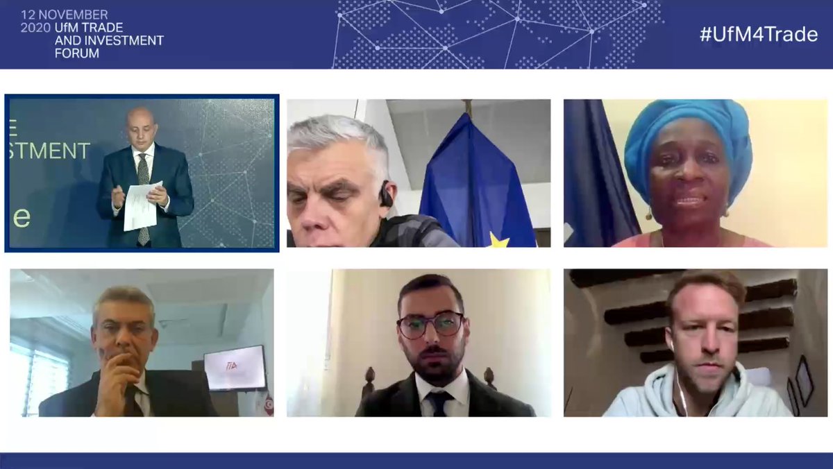 More Investments = More Jobs?🔛M. Popowski, Acting Dir. General @eu_near, C. Samuel-Olonjuwon, <a href="/ilo/">International Labour Organization</a> Ass. Dir. General &amp; Reg. Dir Africa; B. Ben Soltane, Pres. of Tunisia Investment Authority; M. Cunetto, Int. Coop. Manager <a href="/BUSINESSMED/">BusinessMed Instruments</a>, J. Raue, Co-Founder &amp; Managing Dir Think-it