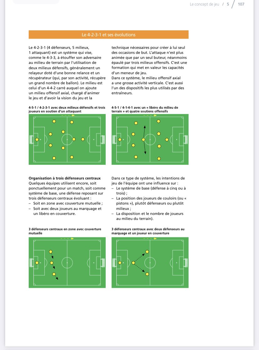 Josslebreton's tweet photo. ⚽️J’ai pas mal de questions sur les systèmes de jeu. 

Même si je pense que parler d’animation de jeu est bien + importante que parler de système de jeu, je partage donc ce document tiré de « le football des jeunes » de la FIFA. Ça pourra peut être, être utile à certain.  

🔁❤️ https://t.co/su0QwOj3U1