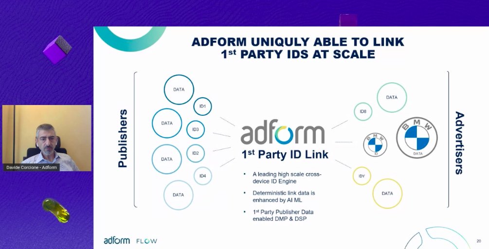 Obiettivo di <a href="/Adform/">Adform</a>? "Mettere a fatto comune quelle che sono le informazioni esistenti sul mercato, per una tecnologia che connetta le diverse soluzioni di vendita, sia dal lato Publisher, sia dal lato Advertiser". - Davide Corcione

<a href="/IABItalia/">IAB Italia</a> 
#iabforum2020