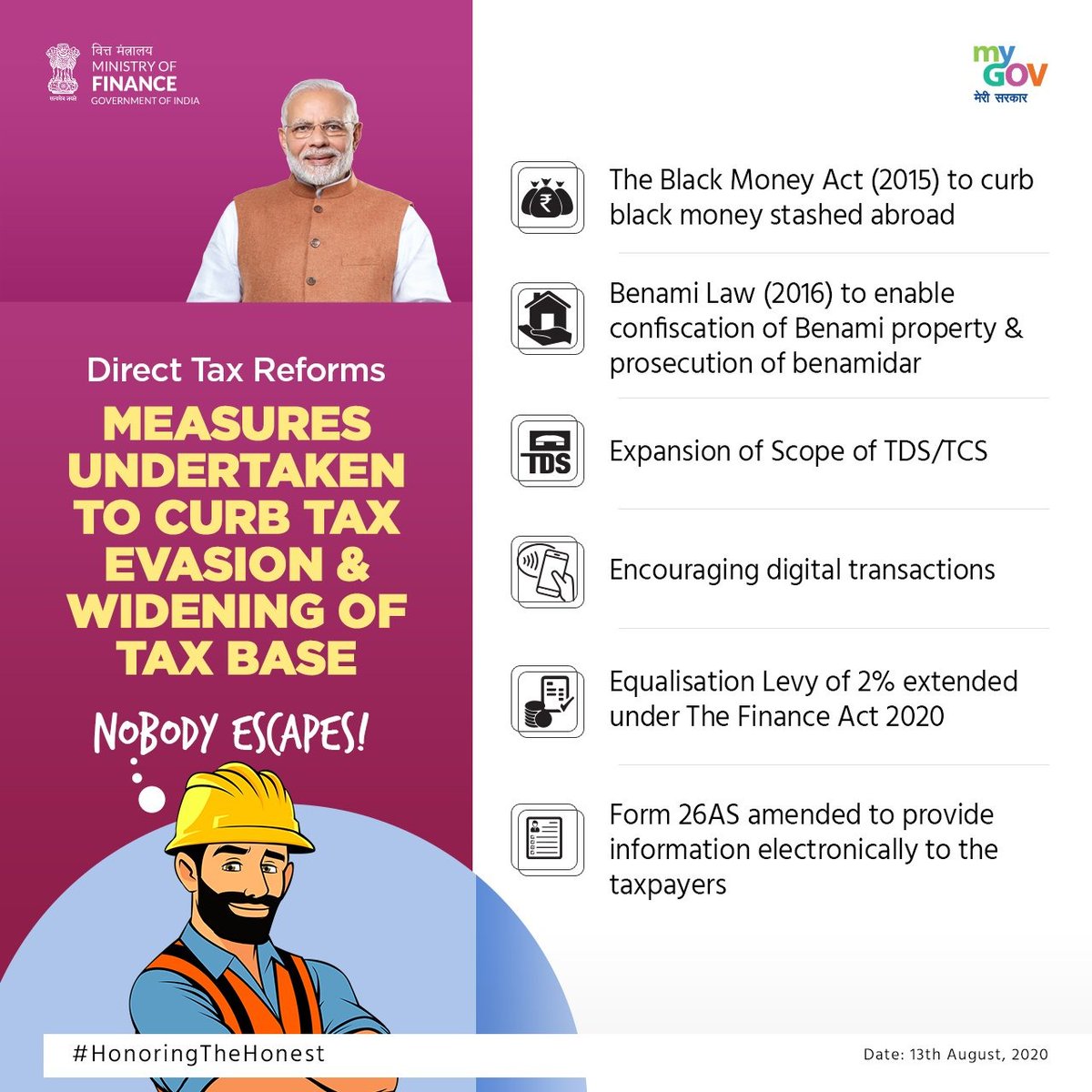 manipurmygov's tweet photo. Measures undertaken to curb tax evasion & widening of Tax Base.
#TransparencyInTaxation https://t.co/XN8H3AxGu9