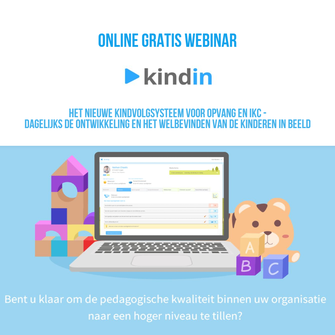 dotcomschool's tweet photo. #ONLINEWEBINAR #Kindvolgsysteem #Opvang #IKC
Datum: 26 november
Tijd: 14:30 - 16:00
Kindin, het nieuwe kindvolgsysteem voor Opvang en IKC! 
Bijwonen? Mail dan “Aanmelding Webinar Kindin” samen met uw naam, functie en naam organisatie waarvoor uw werkzaam bent: p.demol@kindin.nl. https://t.co/EVZWZjznVv