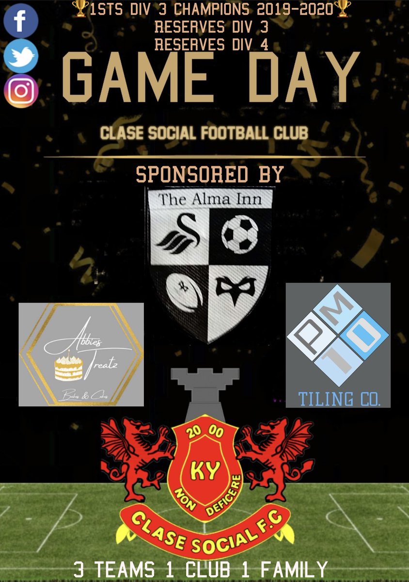 chrisg1987's tweet photo. @clasesocialfc1 massive thank you to our sponsors @AbbiesTreatz @pm10tiling https://t.co/UMNCUwG7GM