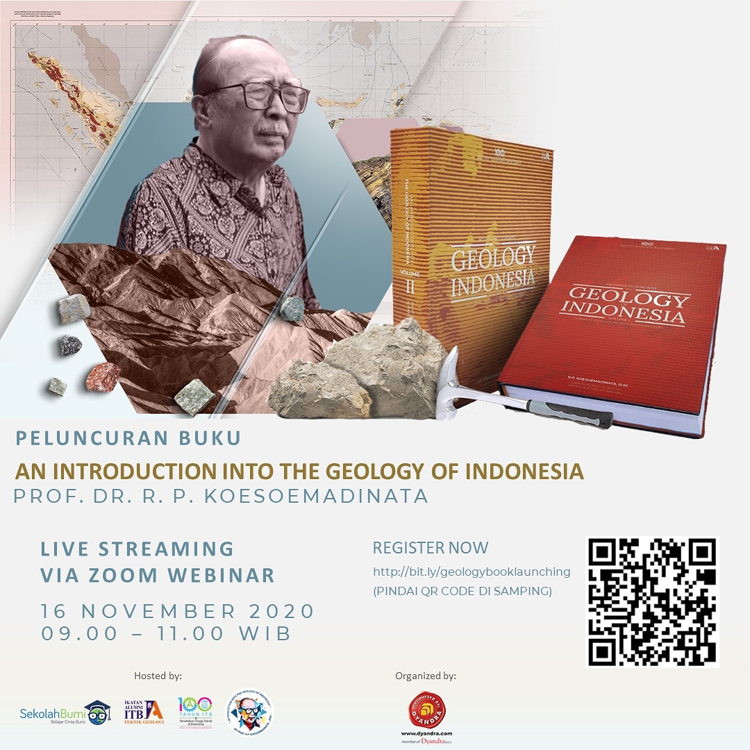 H-4 Peluncuran Buku Prof. R. P. Koesoemadinata

Sekolah Bumi dan Ikatan Alumni Teknik Geologi ITB mempersembahkan:

Acara Peluncuran Buku "An Introduction into The Geology of Indonesia" karya Prof. Dr. R. P. Koesoemadinata
Registrasi di laman 👇🏻👇🏻👇🏻👇🏻👇🏻 bit.ly/geologybooklau…