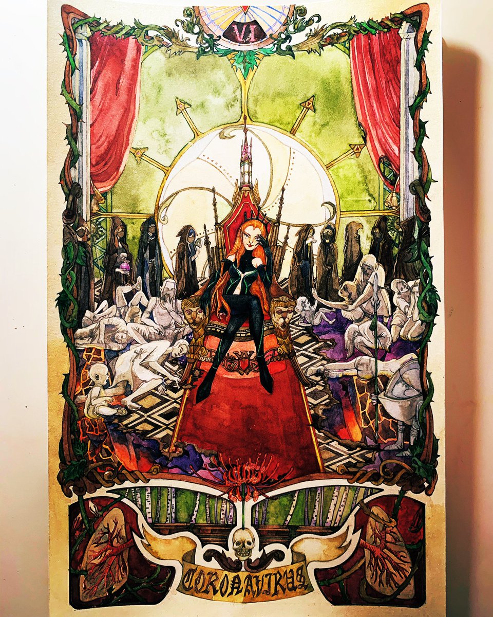 NinmaErisu's tweet photo. Just finished a new tarot card and hope we can defeat it soon.💪 https://t.co/4iiCnv2JTT