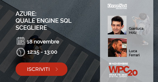 ugiss_org's tweet photo. Vuoi capire meglio quali sono le peculiarità dei vari engine SQL in Azure? Non perdere questa sessione con @glhotz e @LucaSqlserver a WPC2020 by @OverNetE https://t.co/nn2dtZlRME Registrazione omaggio per gli associati #ugiss newsletter in arrivo! #azuresql #sqlserver #wpc20it https://t.co/hGrC5A1V9U