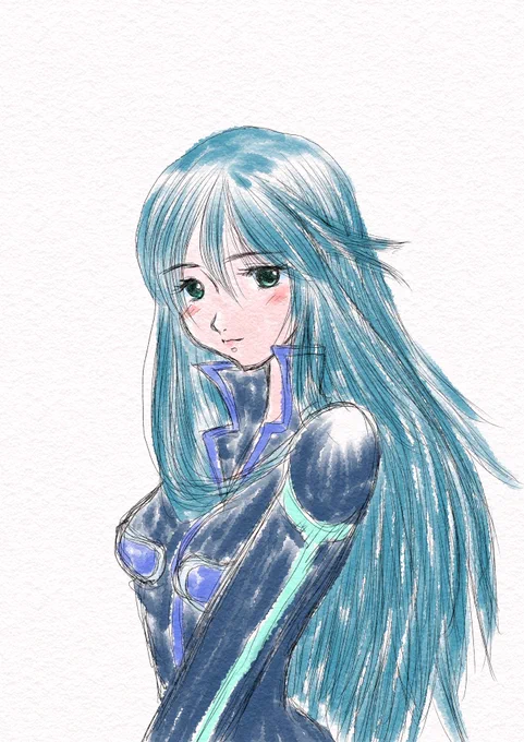 今日の夜のお絵描き 