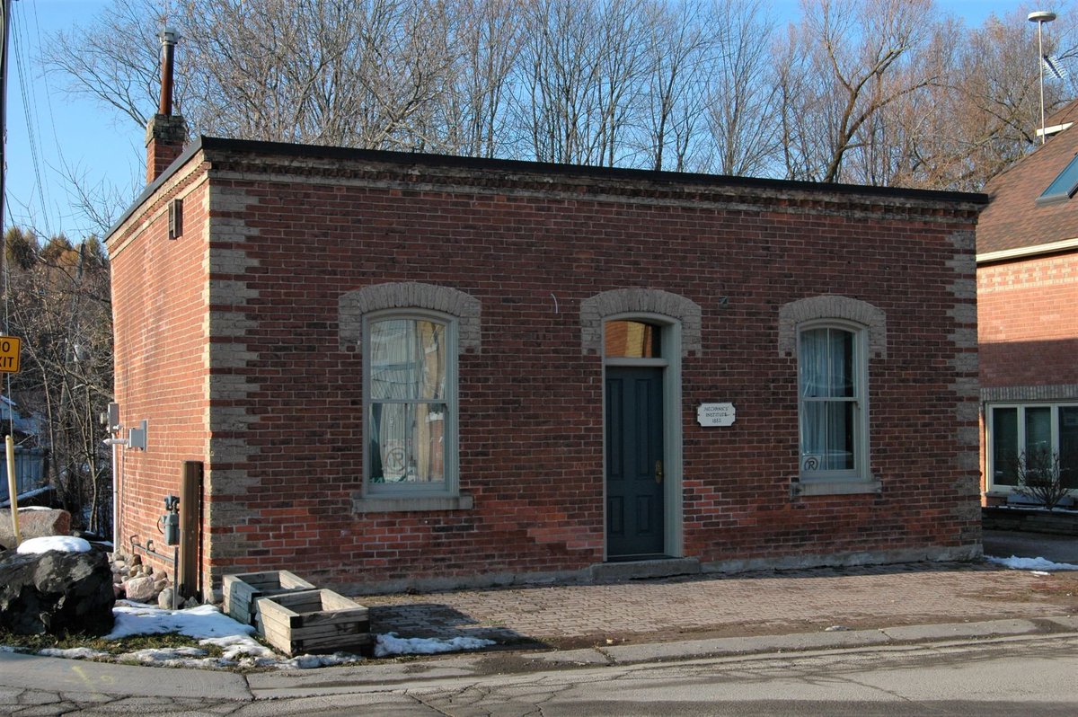 Caledon's Heritage: Alton Mechanic's Institute &amp; Library - Built 1882 by local mill owner William Algie.The one storey, three bay frame &amp; brick veneer building is the only purpose-built mechanics' institute &amp; library in Caledon.  It served as the Alton village library until 1984.