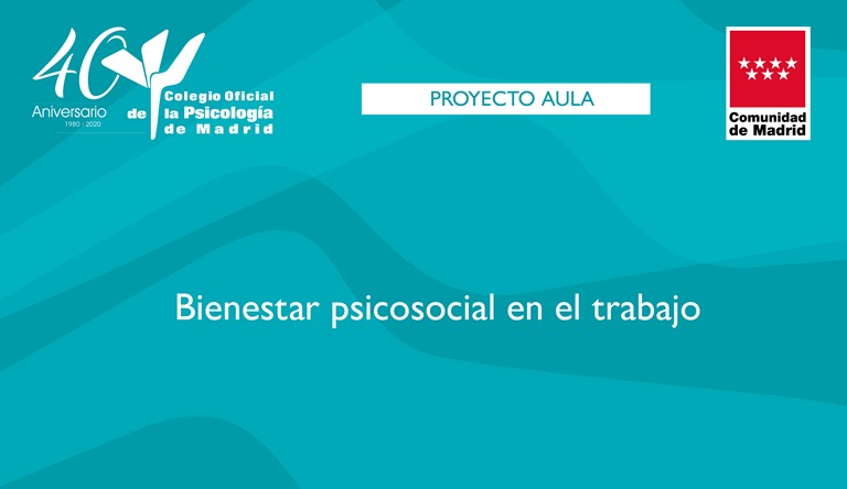 CopMadrid's tweet photo. Conferencia Webinar #ProyectoAula "Bienestar Psicosocial en el Trabajo" que ha sido moderada por
@_IsabelAranda, Vocal de la Junta de Gobierno del Colegio, e impartida por Olga Merino Suárez, psicóloga y coordinadora regional de Prevención @Fremap_Mutua
https://t.co/VkvVBCA8LB https://t.co/1jtuUEjuvY