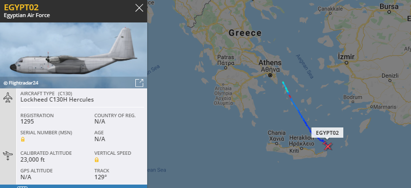 5472_nde's tweet photo. EGYPT02 1295 #EgyptAF C130H looks to be out of Athens 1154z https://t.co/yOf5iSG8AC