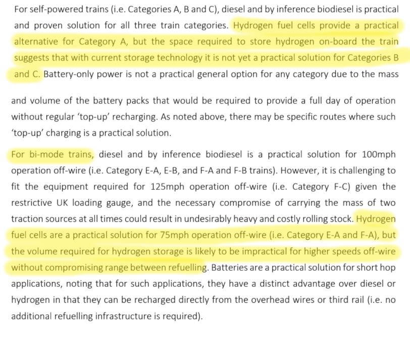 The doc explains the traffic light coding in more detailTL;DR you need a lot of space to store hydrogen