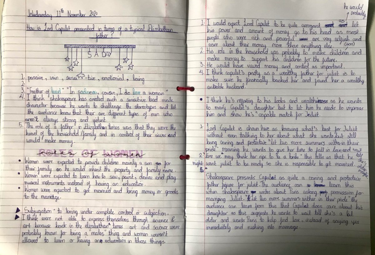 CDPSEnglish's tweet photo. Fantastic work being completed at home by Year 9. Some examples from Mrs Voss' 9A1. Well done! https://t.co/KD9npcYcxH