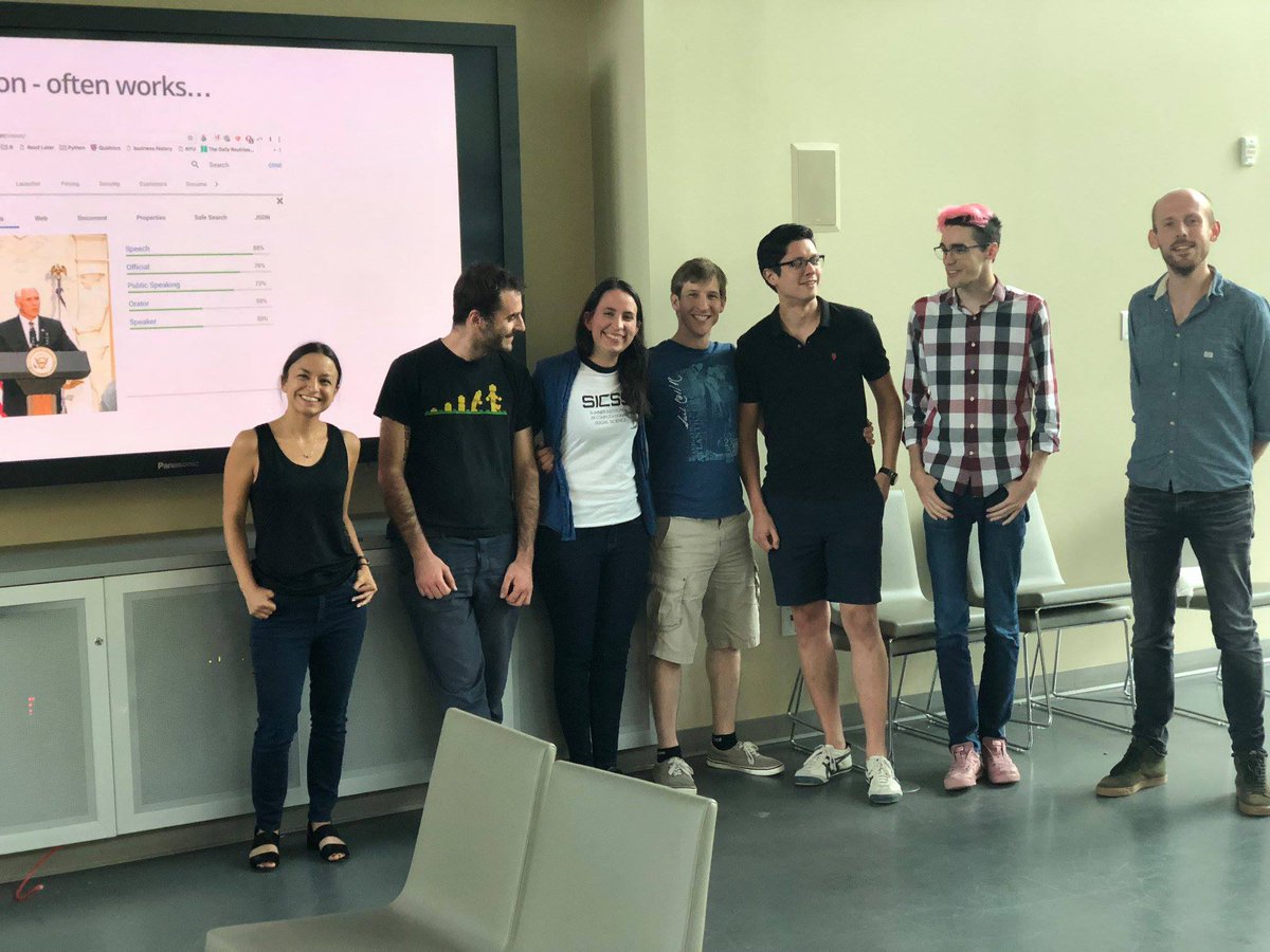 Thank you  @carlyrknight1,  @BelloPardo,  @stan_okl,  @hjms and  @jw_lockhart for being awesome! I learned a lot and had as much fun as you can have when studying biased AI systems. At last, thanks to the  #SICSS community,  @chris_bail and  @msalganik for bringing us all together. 