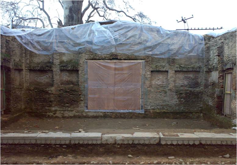 The various stages of cleaning, excavation, repair & consolidation. Could not find the final exterior images of the outer façade. 2/