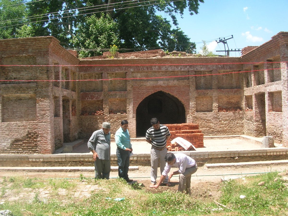The various stages of cleaning, excavation, repair & consolidation. Could not find the final exterior images of the outer façade. 2/
