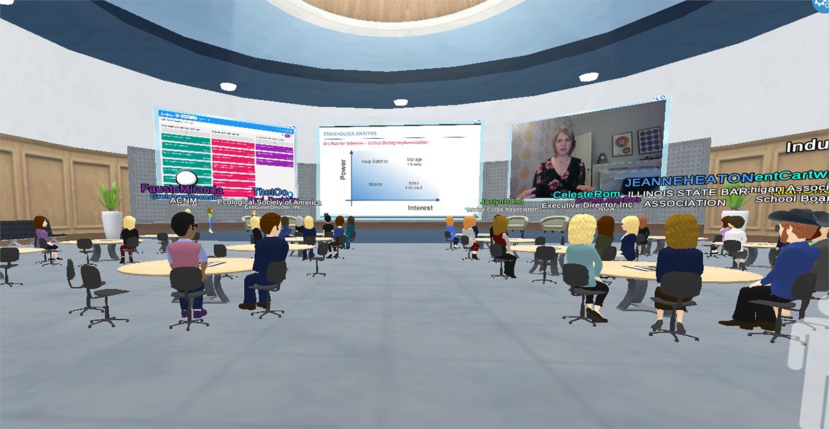 delcor's tweet photo. Gretchen Steenstra and other DelCorians leading an #AMSselection boot camp right now! Kicking off the all-virtual #AMSFest. @TRENDStweets #assnchat https://t.co/xVYfHDu6ZM
