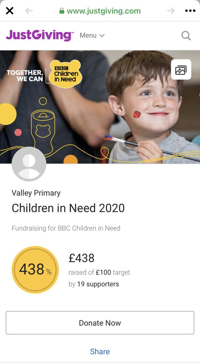 ValleyPSKdy's tweet photo. Wow! 🤩 £438 raised so far by @ValleyPSKdy and the local community. We had a great fun filled day! Thanks to all who took part. 👏 #ChildrenInNeed @ChiIdreninNeed https://t.co/Z7lKmin5Fm