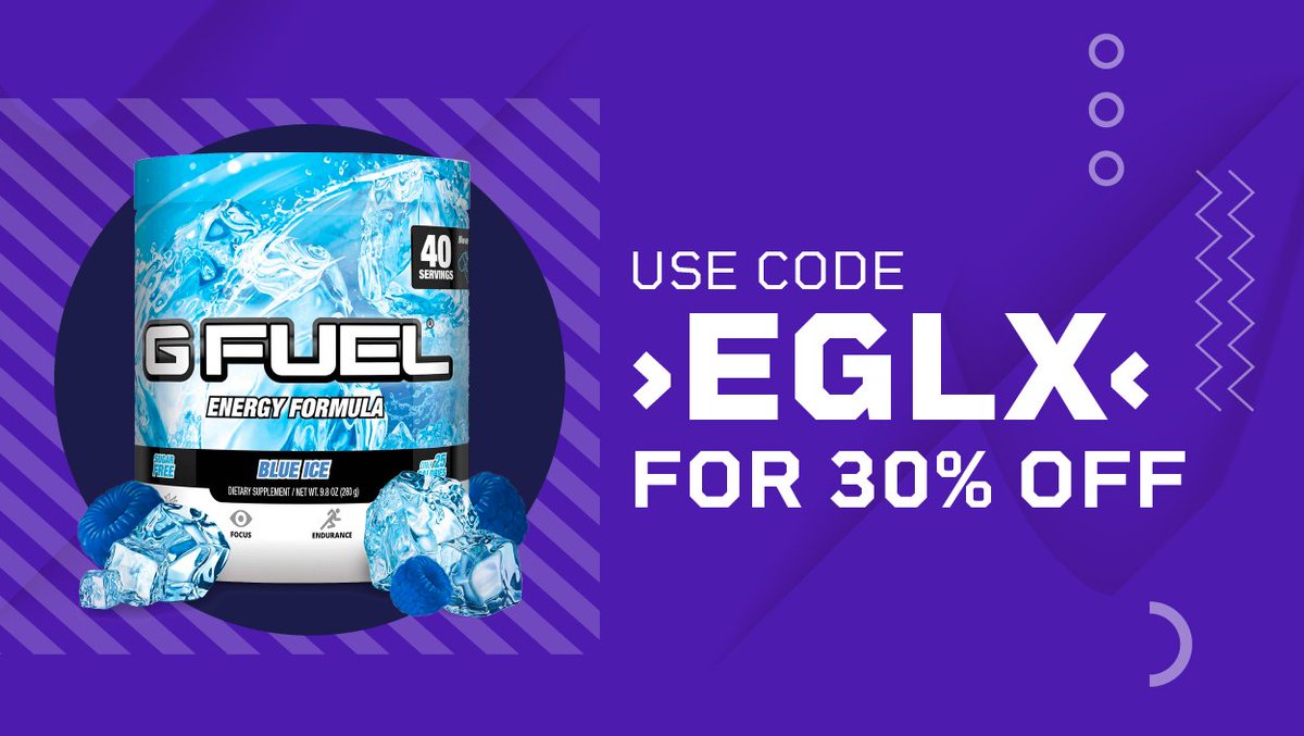EGLXofficial's tweet photo. Get 30% off @GFuelEnergy using code 'EGLX' at checkout! 👀🔥 https://t.co/ePWuFobidJ