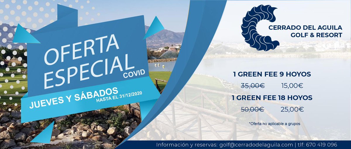 Deportivia.com (@deportivia14) on Twitter photo Cerrado del Águila Golf lanza una Oferta Especial Covid deportivia.com/noticias/cerra… a través de <a href="/Deportivia/">Deportivia</a> Cerrado del Águila Golf lanza una Oferta Especial Covid deportivia.com/noticias/cerra… a través de <a href="/Deportivia/">Deportivia</a>
