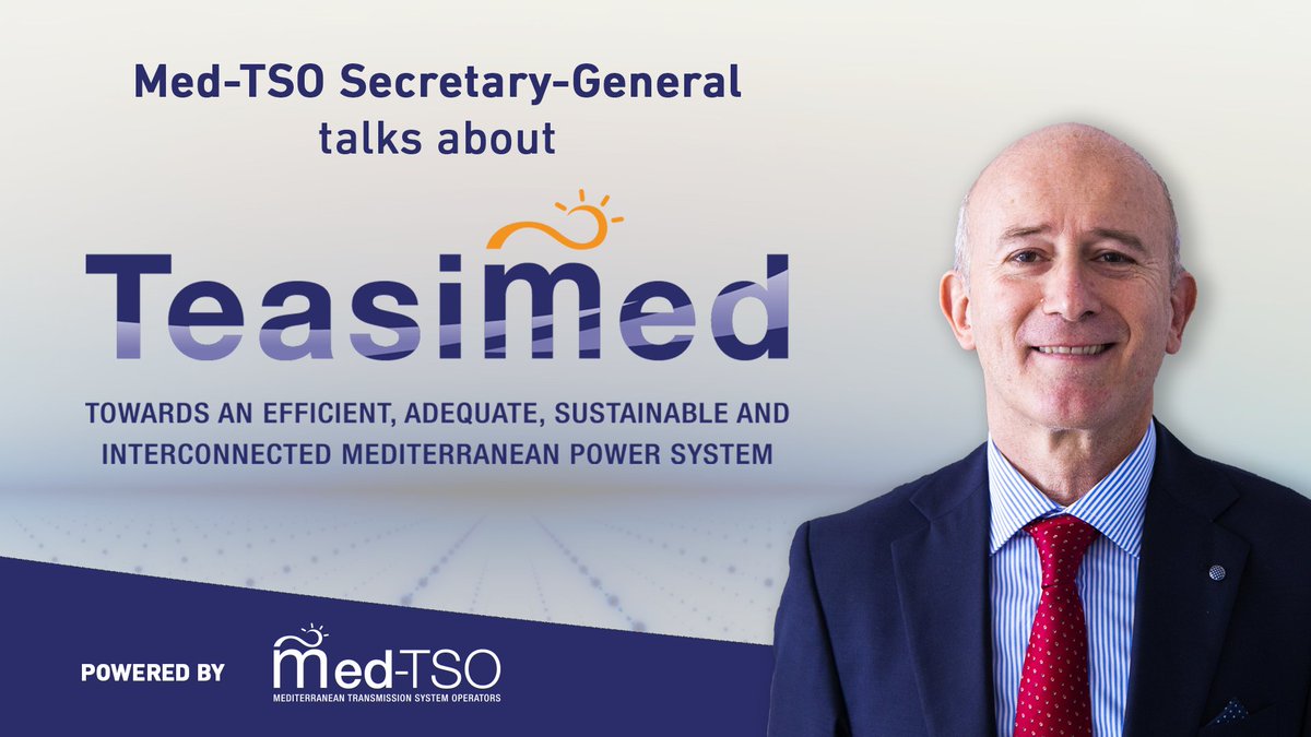 med_tso's tweet photo. To gain a better understanding of #TEASIMED impacts, #MedTSO sat down with Secretary-General Angelo Ferrante to discuss #climatechange, #knowledgesharing, and the Association's efforts despite the circumstances.
Read more: https://t.co/ZGq8bXRLf1
#energytransition @TernaSpA https://t.co/60FgdlRNLC