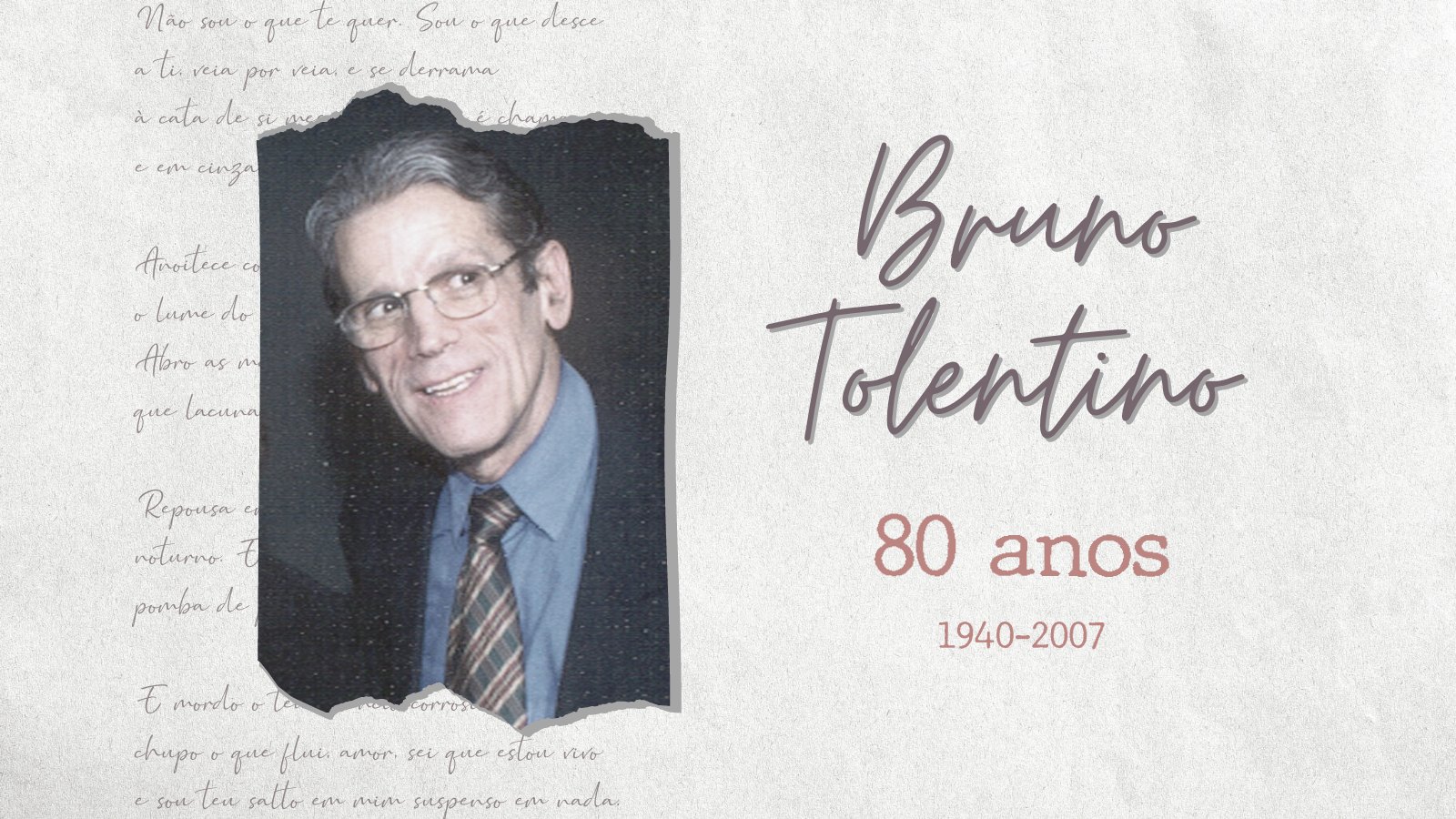 Um projeto editorial para Bruno Tolentino